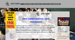 Desktop Screenshot of apextigers.com