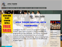 Tablet Screenshot of apextigers.com